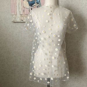 See through Daisy Top